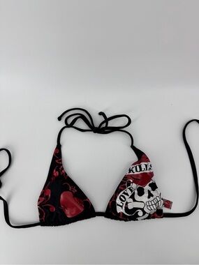 Ed Hardy | Swim | Rare Vintage Ed Hardy Love Kills Skull String